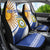 Custom Argentina Football Car Seat Cover Vamos La Albiceleste - Navy Blue Version - Wonder Print Shop