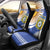 Custom Argentina Football Car Seat Cover Vamos La Albiceleste - Navy Blue Version - Wonder Print Shop