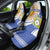 Custom Argentina Football Car Seat Cover Vamos La Albiceleste - Navy Blue Version - Wonder Print Shop