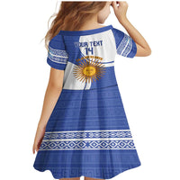 Custom Argentina Football Family Matching Mermaid Dress and Hawaiian Shirt Vamos La Albiceleste - Navy Blue Version - Wonder Print Shop