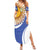 Custom Argentina Football Family Matching Summer Maxi Dress and Hawaiian Shirt Vamos La Albiceleste - Navy Blue Version - Wonder Print Shop