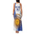 Custom Argentina Football Family Matching Tank Maxi Dress and Hawaiian Shirt Vamos La Albiceleste - Navy Blue Version - Wonder Print Shop