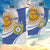 Custom Argentina Football Garden Flag Vamos La Albiceleste - Navy Blue Version - Wonder Print Shop