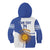 Custom Argentina Football Kid Hoodie Vamos La Albiceleste - Navy Blue Version - Wonder Print Shop