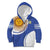 Custom Argentina Football Kid Hoodie Vamos La Albiceleste - Navy Blue Version - Wonder Print Shop