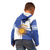 Custom Argentina Football Kid Hoodie Vamos La Albiceleste - Navy Blue Version - Wonder Print Shop
