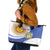 Custom Argentina Football Leather Tote Bag Vamos La Albiceleste - Navy Blue Version - Wonder Print Shop