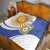 Custom Argentina Football Quilt Vamos La Albiceleste - Navy Blue Version - Wonder Print Shop