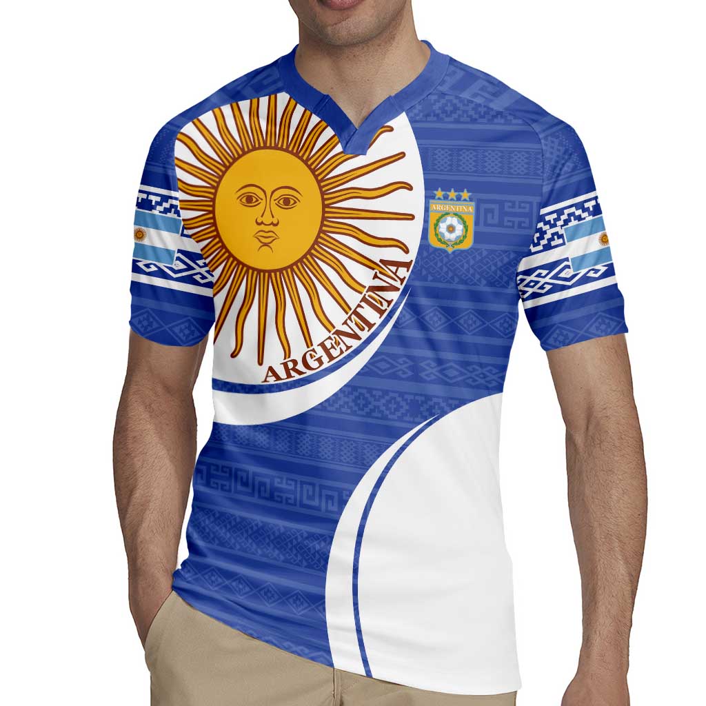 Custom Argentina Football Rugby Jersey Vamos La Albiceleste - Navy Blue Version - Wonder Print Shop
