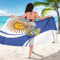 Custom Argentina Football Sarong Vamos La Albiceleste - Navy Blue Version - Wonder Print Shop