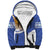 Custom Argentina Football Sherpa Hoodie Vamos La Albiceleste - Navy Blue Version - Wonder Print Shop