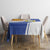 Custom Argentina Football Tablecloth Vamos La Albiceleste - Navy Blue Version - Wonder Print Shop