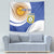Custom Argentina Football Tapestry Vamos La Albiceleste - Navy Blue Version - Wonder Print Shop
