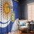Custom Argentina Football Window Curtain Vamos La Albiceleste - Navy Blue Version - Wonder Print Shop