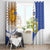 Custom Argentina Football Window Curtain Vamos La Albiceleste - Navy Blue Version - Wonder Print Shop