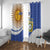Custom Argentina Football Window Curtain Vamos La Albiceleste - Navy Blue Version - Wonder Print Shop