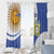 Custom Argentina Football Window Curtain Vamos La Albiceleste - Navy Blue Version - Wonder Print Shop