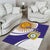 Custom Argentina Football Area Rug Vamos La Albiceleste - Purple Version - Wonder Print Shop