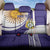 Custom Argentina Football Back Car Seat Cover Vamos La Albiceleste - Purple Version - Wonder Print Shop