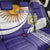 Custom Argentina Football Back Car Seat Cover Vamos La Albiceleste - Purple Version - Wonder Print Shop