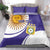 Custom Argentina Football Bedding Set Vamos La Albiceleste - Purple Version - Wonder Print Shop