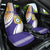 Custom Argentina Football Car Seat Cover Vamos La Albiceleste - Purple Version - Wonder Print Shop