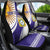 Custom Argentina Football Car Seat Cover Vamos La Albiceleste - Purple Version - Wonder Print Shop