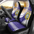 Custom Argentina Football Car Seat Cover Vamos La Albiceleste - Purple Version - Wonder Print Shop
