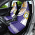 Custom Argentina Football Car Seat Cover Vamos La Albiceleste - Purple Version - Wonder Print Shop