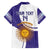 Custom Argentina Football Family Matching Off The Shoulder Long Sleeve Dress and Hawaiian Shirt Vamos La Albiceleste - Purple Version - Wonder Print Shop