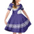 Custom Argentina Football Family Matching Off Shoulder Maxi Dress and Hawaiian Shirt Vamos La Albiceleste - Purple Version - Wonder Print Shop
