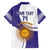 Custom Argentina Football Family Matching Off Shoulder Maxi Dress and Hawaiian Shirt Vamos La Albiceleste - Purple Version - Wonder Print Shop