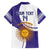 Custom Argentina Football Family Matching Short Sleeve Bodycon Dress and Hawaiian Shirt Vamos La Albiceleste - Purple Version - Wonder Print Shop