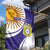 Custom Argentina Football Garden Flag Vamos La Albiceleste - Purple Version - Wonder Print Shop