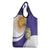 Custom Argentina Football Grocery Bag Vamos La Albiceleste - Purple Version