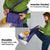 Custom Argentina Football Grocery Bag Vamos La Albiceleste - Purple Version