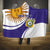 Custom Argentina Football Hooded Blanket Vamos La Albiceleste - Purple Version