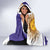 Custom Argentina Football Hooded Blanket Vamos La Albiceleste - Purple Version