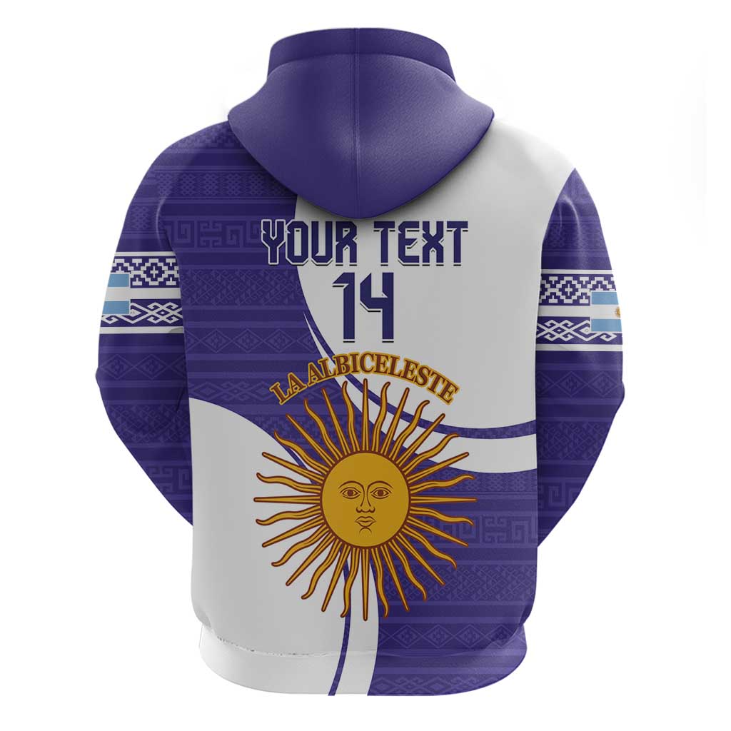 Custom Argentina Football Hoodie Vamos La Albiceleste - Purple Version - Wonder Print Shop