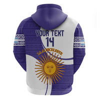 Custom Argentina Football Hoodie Vamos La Albiceleste - Purple Version - Wonder Print Shop