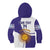 Custom Argentina Football Kid Hoodie Vamos La Albiceleste - Purple Version - Wonder Print Shop