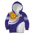 Custom Argentina Football Kid Hoodie Vamos La Albiceleste - Purple Version - Wonder Print Shop