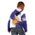 Custom Argentina Football Kid Hoodie Vamos La Albiceleste - Purple Version - Wonder Print Shop