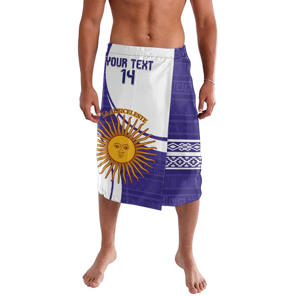 Custom Argentina Football Lavalava Vamos La Albiceleste - Purple Version - Wonder Print Shop
