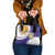 Custom Argentina Football Shoulder Handbag Vamos La Albiceleste - Purple Version