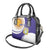 Custom Argentina Football Shoulder Handbag Vamos La Albiceleste - Purple Version