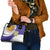 Custom Argentina Football Shoulder Handbag Vamos La Albiceleste - Purple Version