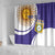 Custom Argentina Football Shower Curtain Vamos La Albiceleste - Purple Version