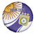 Custom Argentina Football Spare Tire Cover Vamos La Albiceleste - Purple Version - Wonder Print Shop