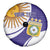 Custom Argentina Football Spare Tire Cover Vamos La Albiceleste - Purple Version - Wonder Print Shop